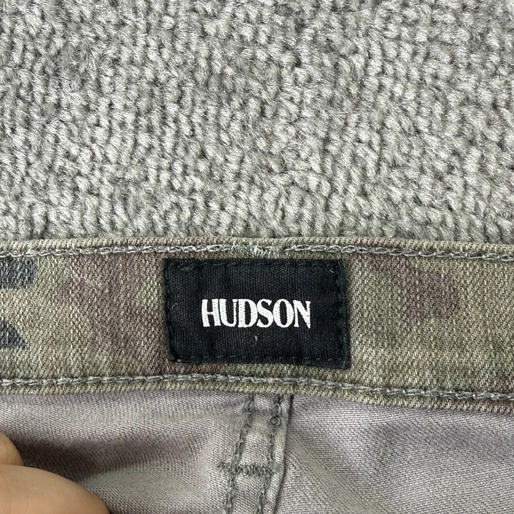 Hudson Jeans Skinny Mid Rise Ankle Pants Camo Womens 26 Green Brown